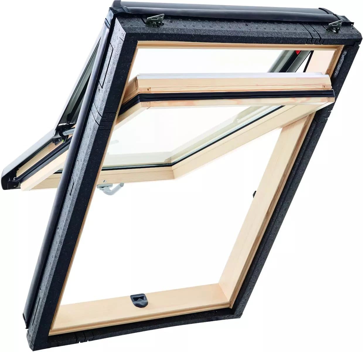 Окно мансардное деревянное Designo R79 H200. 2 камерное. Ручка снизу. ThermoBlock WD.