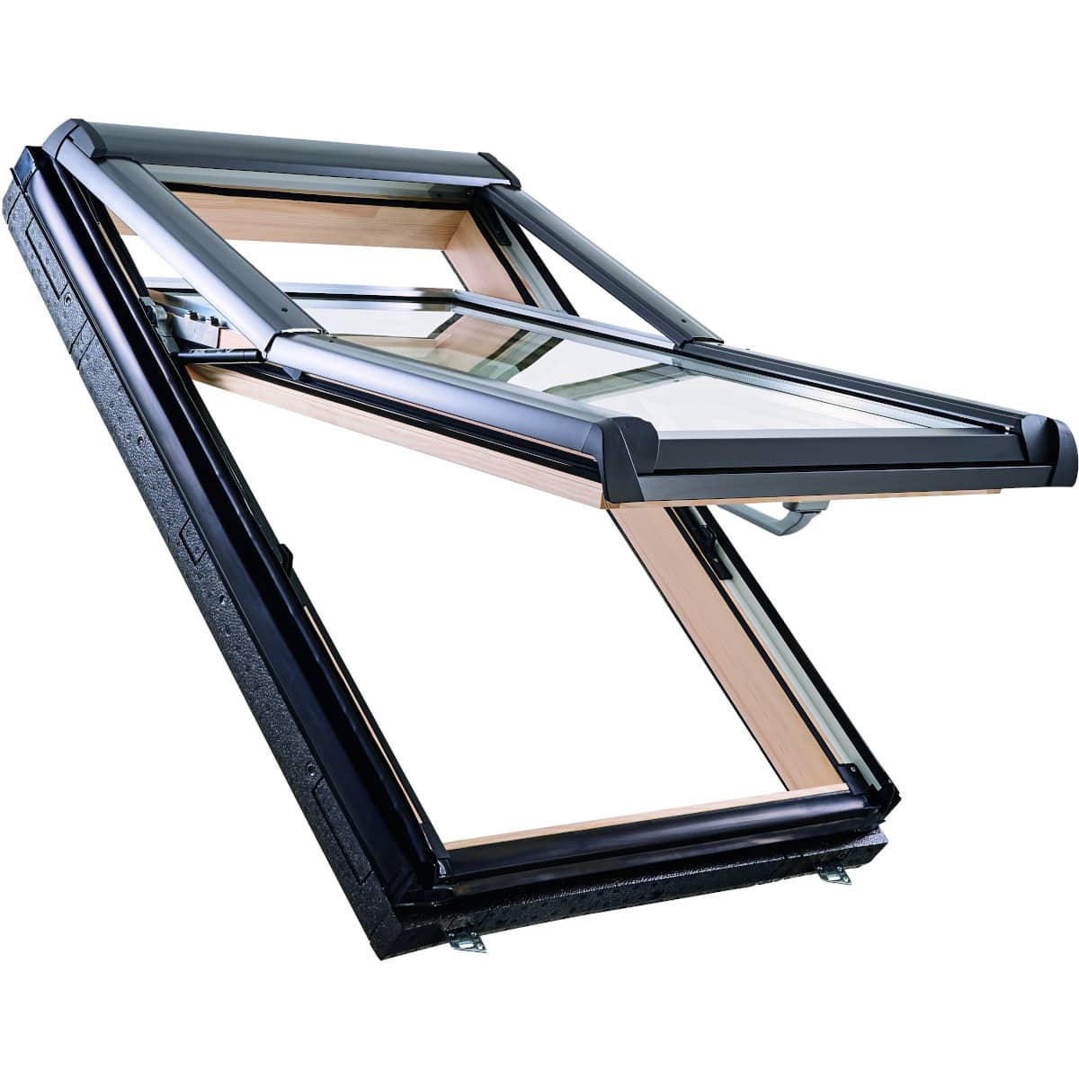 Окно мансардное деревянное Roto R75 H200. Однокамерный стеклопакет. ThermoBlock WD.
