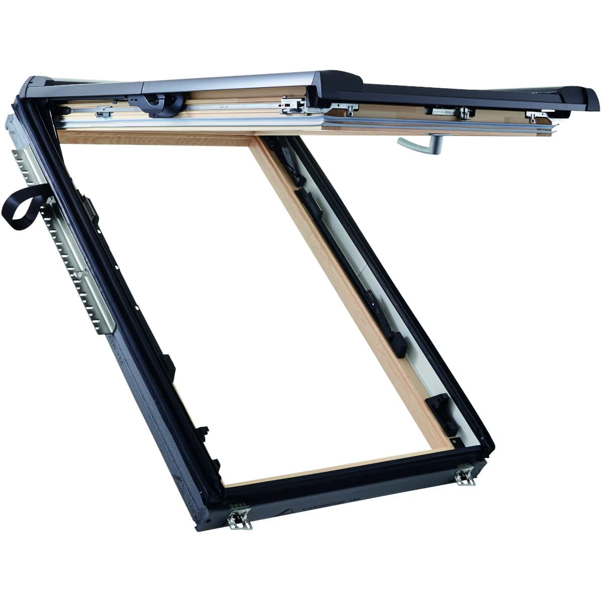 Окно мансардное деревянное с нижней ручкой Roto R86E H200. 2 камерный стеклопакет. ThermoBlock WD.