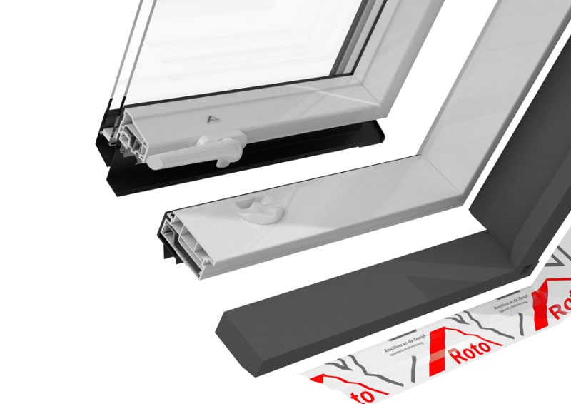 Пластиковое мансардное окно Designo WDF R75 K с однокамерным стеклопактом