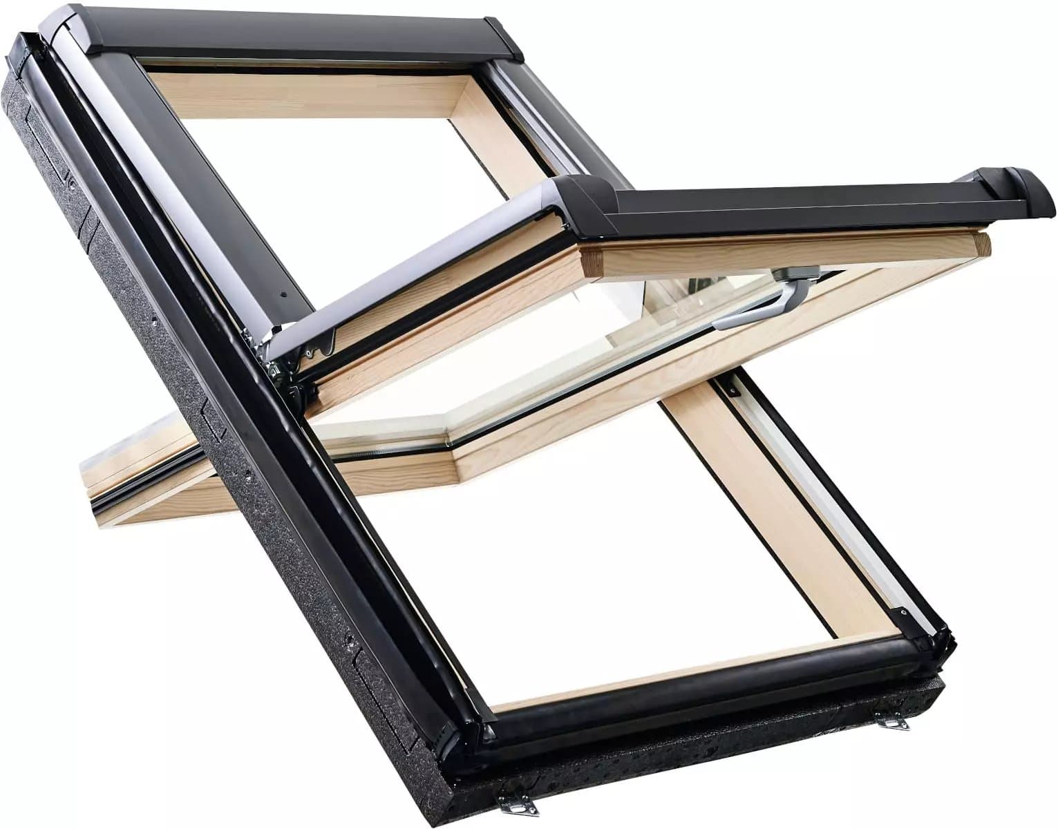 Окно мансардное деревянное Designo R49 H200. 2 камерное. Ручка снизу. ThermoBlock WD.
