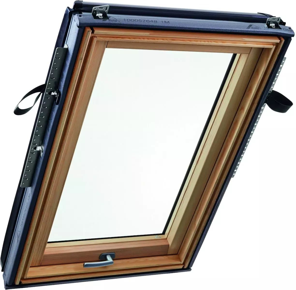 Окно мансардное деревянное Designo R89G H200. 2 камерное. Ручка снизу. ThermoBlock WD.